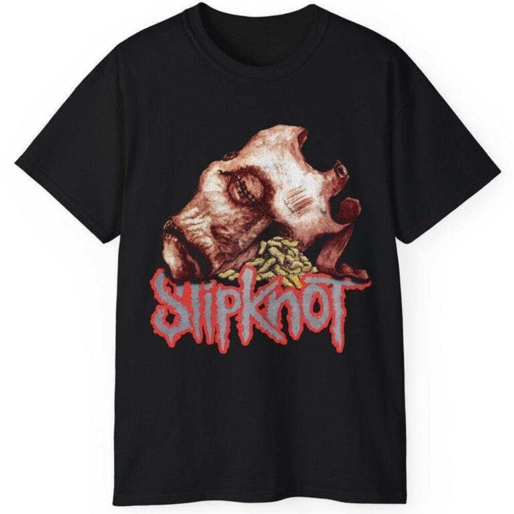 Slipknot Maggot Mask  Album Rock Band Music Fan  Graphic T-Shirt
